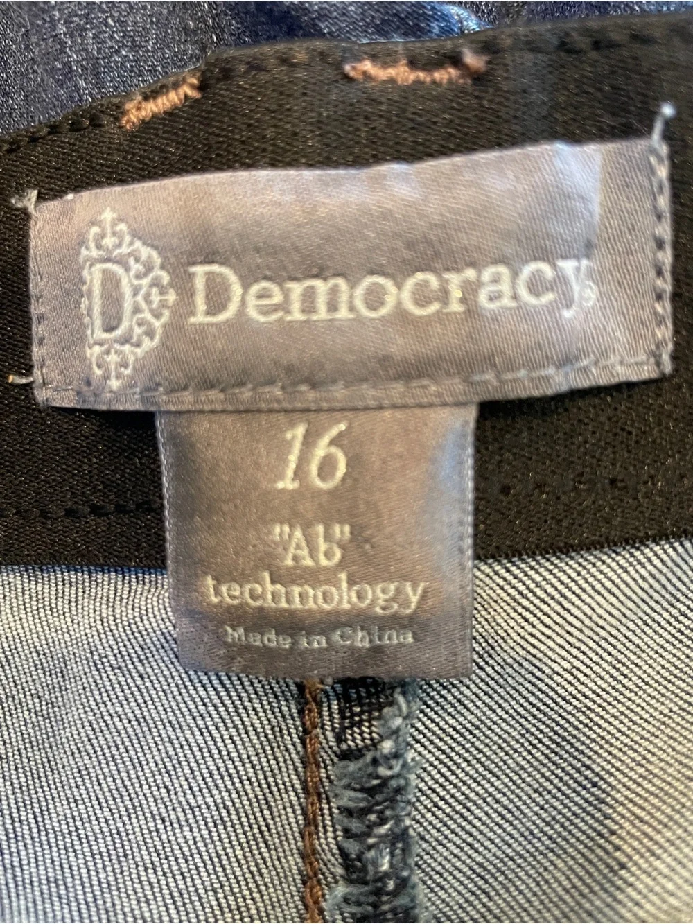 Democracy Raw Hem Ankle Denim Jeans 16 